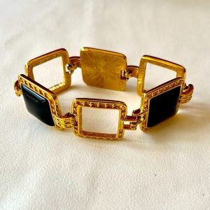 Vintage Monet Square Link Bracelet
